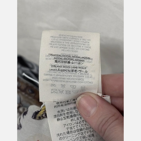 Alexander McQueen Oversized Playing Card Shawl Scarf King Large 80" x 54" - Picture 10 of 13